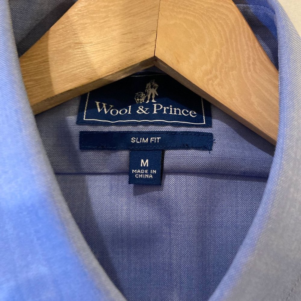 Wool and Prince Merino Wool Button-Down Shirt